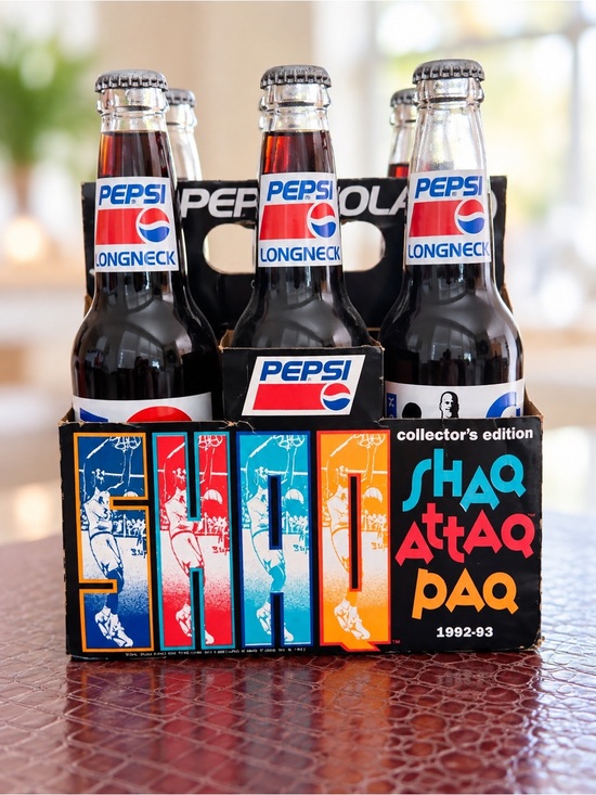 Other - Vintage 1992–93 Pepsi Shaq Attaq PAQ Collector’s Edition 6-Bottle Set